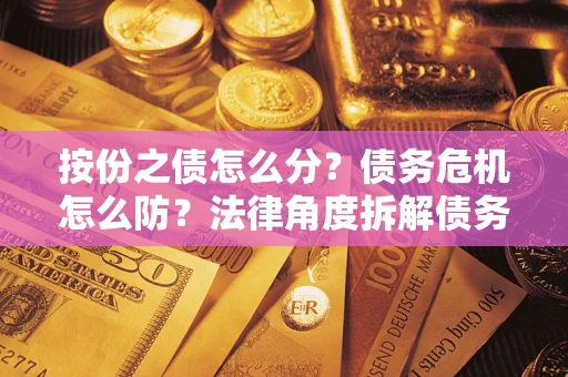 武汉按份之债怎么分？债务危机怎么防？法律角度拆解债务分配与风险自保指南