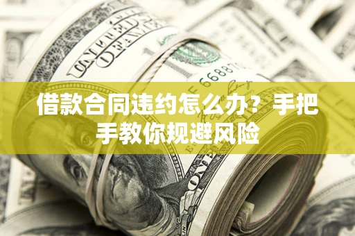 武汉借款合同违约怎么办？手把手教你规避风险