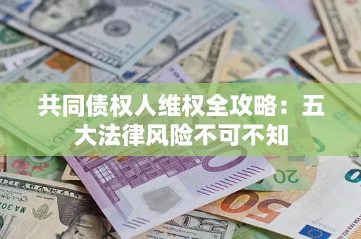 武汉共同债权人维权全攻略：五大法律风险不可不知
