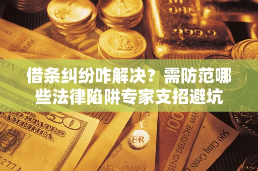 武汉借条纠纷咋解决？需防范哪些法律陷阱专家支招避坑