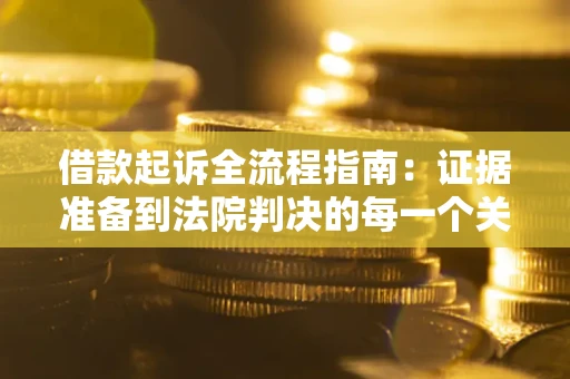 武汉借款起诉全流程指南：证据准备到法院判决的每一个关键步骤