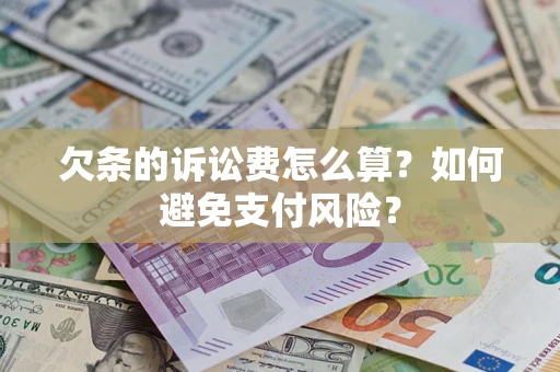 武汉欠条的诉讼费怎么算？如何避免支付风险？