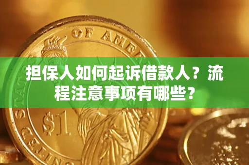 武汉担保人如何起诉借款人？流程注意事项有哪些？